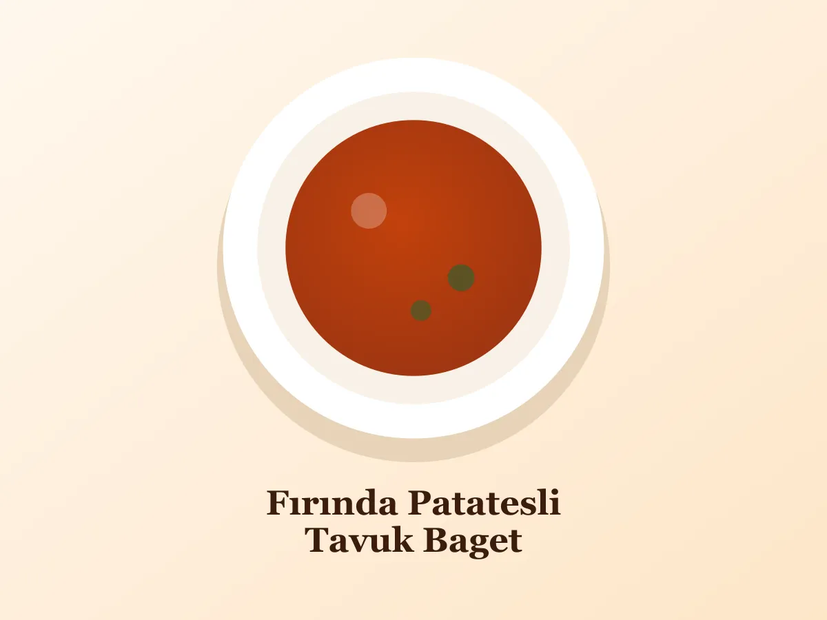 Fırında Patatesli Tavuk Baget